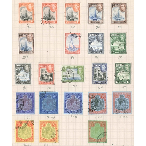 125 - Bermuda; 1938-52 f.u. seln. of defins inc. 2/6 (3), 5/- (3), 10/-. Minimum cat.£24 for low val... 