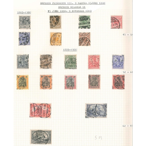 185 - Germany; 1888-1921 small collection inc. 1889-1900 set (7), 1899-1900 to 3m, 1902 to 5m, 1903 and 19... 