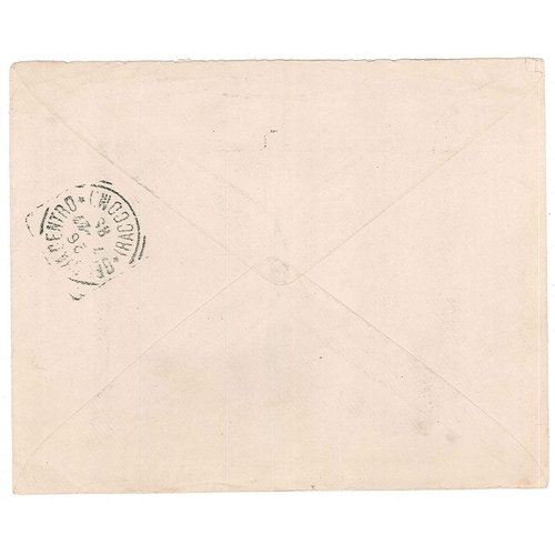 193 - German Post Offices in China; 1907 registered cover to Italy franked with 1905 10c and 20c adhesives... 