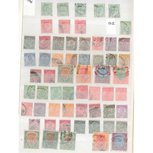 210 - India; 1855-1970s (some later) m.m./u.m./used colln. in stockbook. Mint material tends to be from la... 