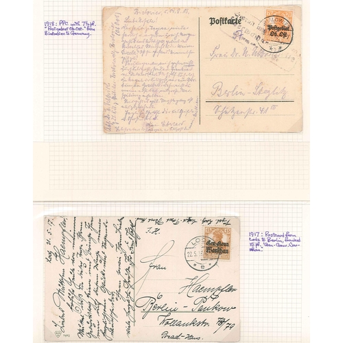 290 - Poland; 1915-18 useful little selection of covers and cards, mainly with German Occupation overprint... 