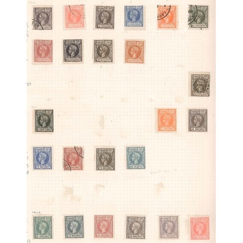 315 - Spanish Colonies; Fernando Poo; 1879-1905 unusual mainly m.m. range on six pages, cat. approx. £1,27... 