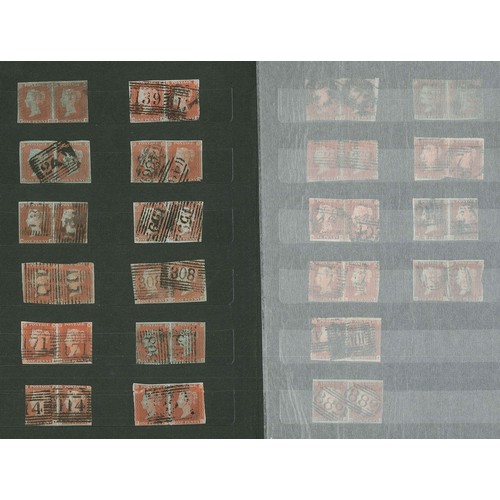 344 - UK; 1841 Penny Red Imperforates two small stockbooks with quantity of mainly decent clean examples c... 