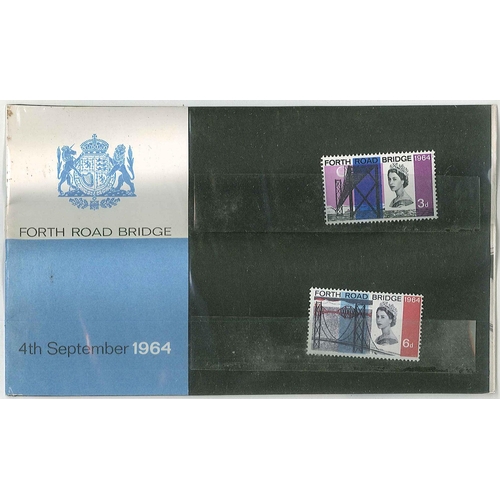 386 - UK Presentation Packs; 1964 Forth Road Bridge pack in good complete condition, with typical warping.... 