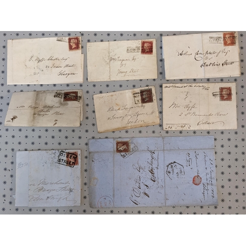 400 - Scottish Postal History; 1855-58 selection of covers/entires (a few just fronts or large part covers... 