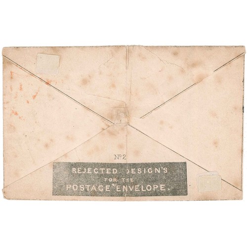 405 - UK Covers; 1840 (5 June) used example of Southgate's Mulready caricature envelope No.2 (so-called 