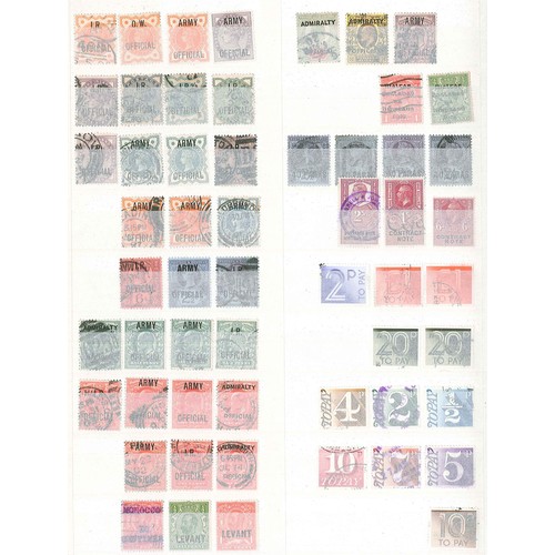 418 - UK Collections; 1840-1951 (and some later) mainly used stock in large stockbook. Starts with Penny B... 