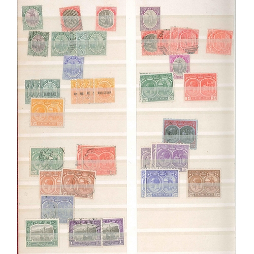 23 - Commonwealth; West Indies; stockbook of m. & u. of mixed periods of St.Kitts-Nevis etc. (c.200),... 