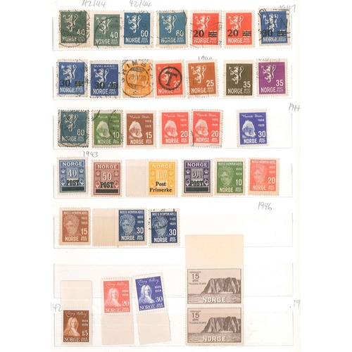 278 - Norway; 1856-1980s mix in stockbook, mixed condition (inc. some mint stuck), from 1867-68 4skill4 (1... 