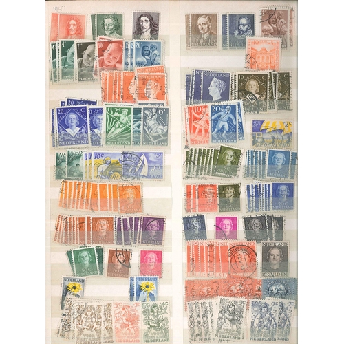 271 - Netherlands and Colonies; early to fairly modern largely used stock in stockbook with duplication. M... 