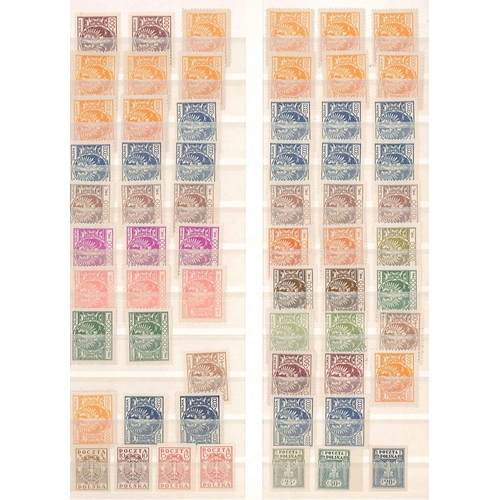 294 - Poland; 1919 to c.1950s (a few later) mint and used duplicated lot in stockbook, with numbers of the... 