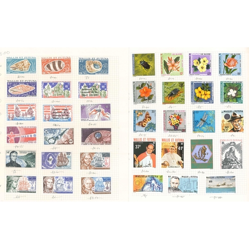 336 - Wallis and Futuna Islands; c.1962-82 small mounted mint collection on pages, often in sets. (Cat.&po... 