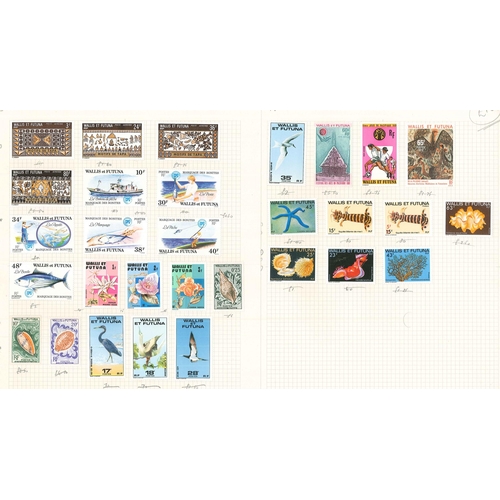 336 - Wallis and Futuna Islands; c.1962-82 small mounted mint collection on pages, often in sets. (Cat.&po... 