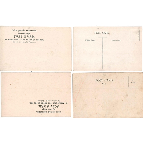 1159 - Postcards; Pacific; unused cards of Fiji (6) and Fanning Island (4).... 