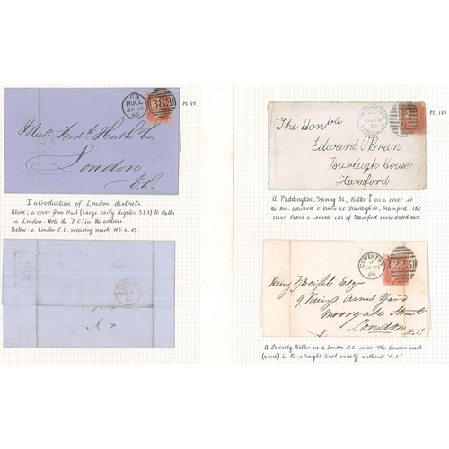 407 - UK Postal History; 1855-79 selection of covers with Penny Reds - mixed interest. (22)... 