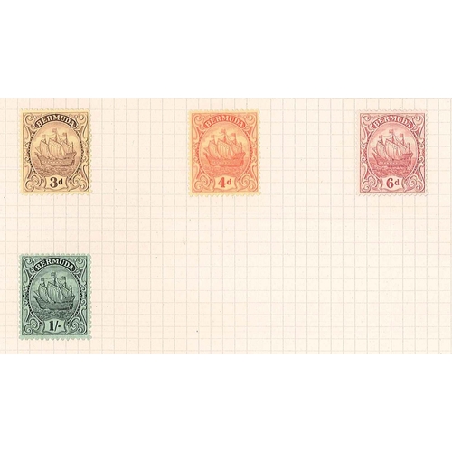 1359 - Bermuda; 1922-34 wmk. Script ¼d, ½d, 1d (4), 1½d, 2d, 2½d sage-green, 2&... 