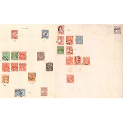 1252 - Australia; 1913-45 mix of mainly used 'Roos (32) and KG5 Heads (72) on various pages. Also a few oth... 