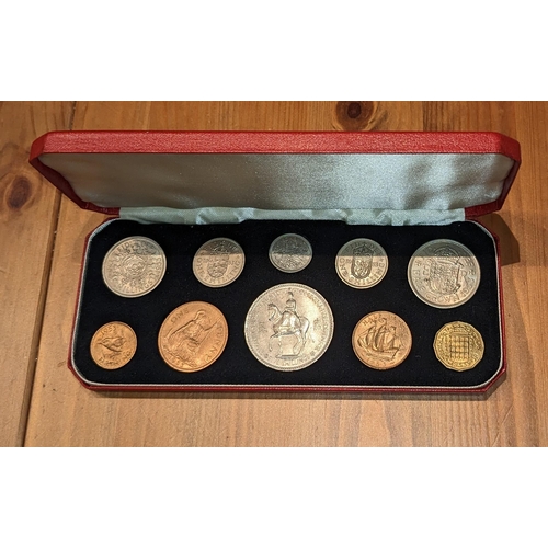 1137 - Coins; UK; 1953 uncirculated set crown to farthing in box.