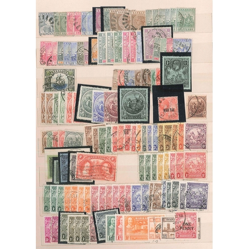 16 - Commonwealth; stockbook of largely used QV to c.1970 (mainly KG6 and early QE) of Aden (c.70), Baham... 