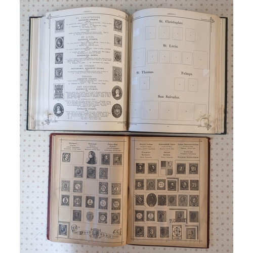 13 - Mixed Lots; two old Imperial printed albums (8th edition, with spaces up to about 1897), plus four o... 