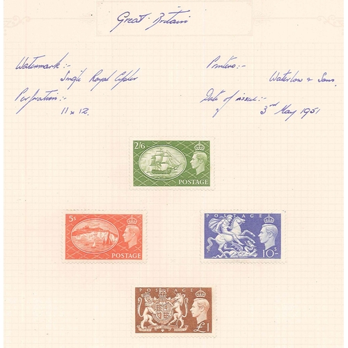 409 - UK Collections; 1937-52 KG6 colln. in album, with the mint (mainly good/fine m.m.) complete but for ... 