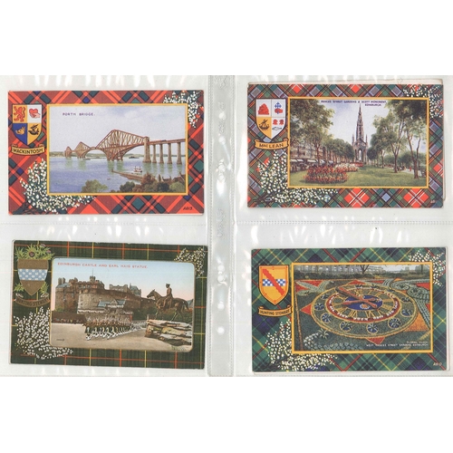 54 - Postcards; Scotland; Edinburgh; collection in small album, mainly standard type views, but a few les... 