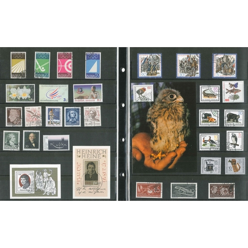 1002 - Collections; stockalbum of mainly quite modern sets, miniature sheets, odd values, etc. Much is Germ... 