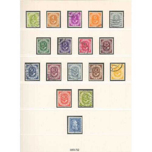 160 - Germany; West Germany; 1949-71 m. & u. colln. in Lindner hingeless album inc. many better early ... 