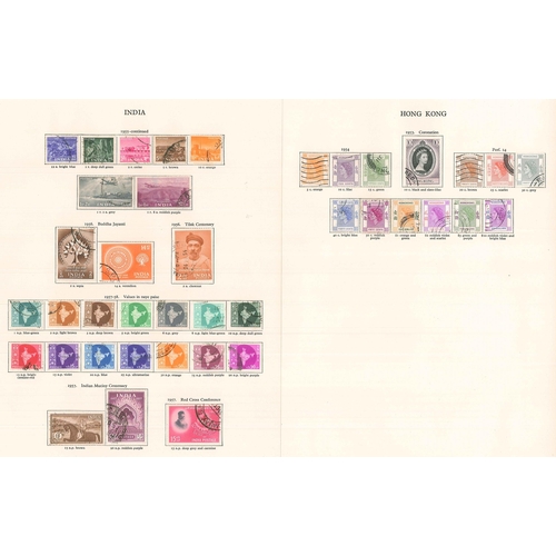 15 - Commonwealth; 1952-58 used collection in New Age album, partly picked but with many sets remaining. ... 