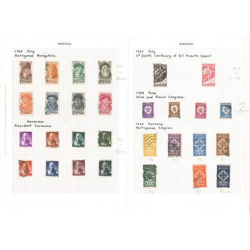 240 - Portugal; 1853-1969 used collection in album, with main value in the earlier issues, and reasonable ... 