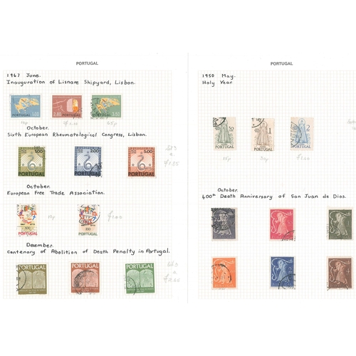 240 - Portugal; 1853-1969 used collection in album, with main value in the earlier issues, and reasonable ... 