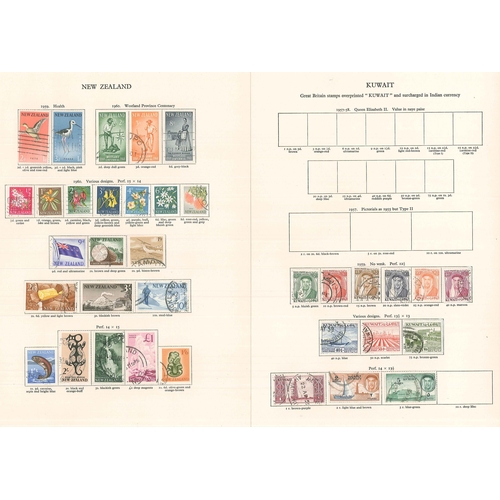 1017 - Commonwealth; 1952-60 (a few later) used collection in New Age album, partly picked but with many se... 