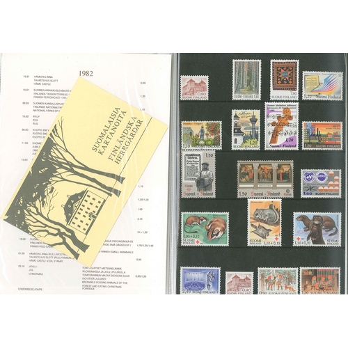 1530 - Finland; 1982 year pack with 18 stamps and 1 booklet u.m. [stock photo]