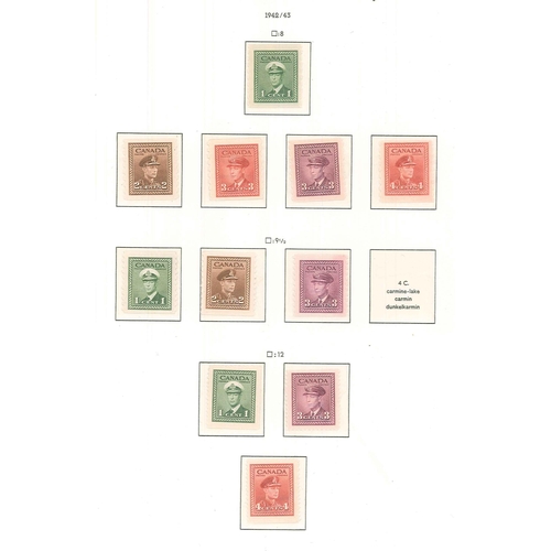 109 - Canada; 1937-71 mint collection on page, fairly complete, generally l.m.m./m.m. earlier and u.m. lat... 