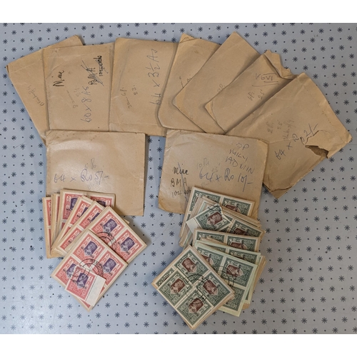 95 - Burma; odd mix inc. quantities of 1937 opts. used (100s), many blocks of 1937 opt 2½a unused ... 