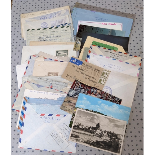 1049 - Covers; Middle East; bundle of mixed non-first-day covers of Iraq (10), Israel (22), and others (16)... 