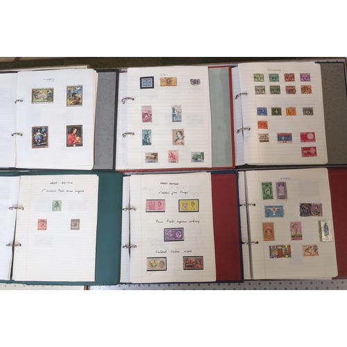 1001 - Collections; small world collection alphabetically Denmark to Pitcairn Island in four binders, plus ... 