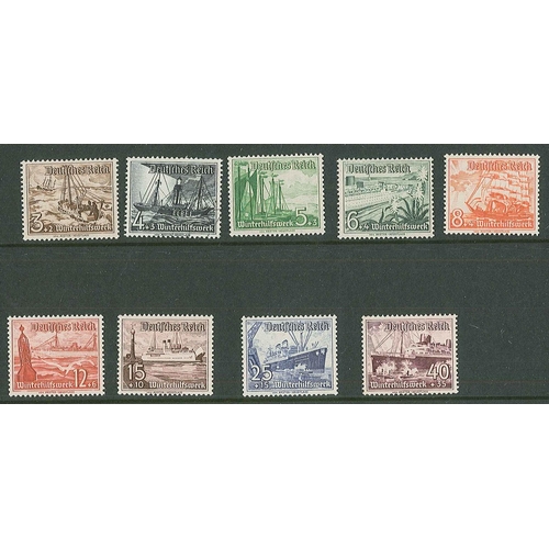 147 - Germany; 1933-41 m. & u. selection on seven pages, cat. approx.£375. (c.65, 1 cover, 1 card)... 