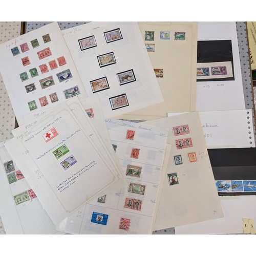 17 - Commonwealth; Central Africa; bundle of pages from various collections, with Rhodesia/Nyasaland area... 