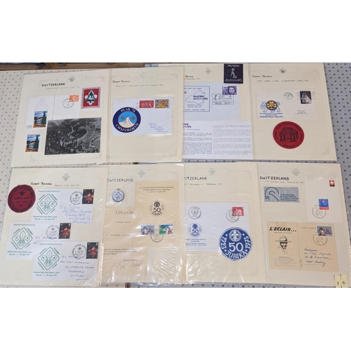 23 - Thematic; Scouting; 1946-75 collection of covers (some mounted by sticky tape on reverse) of various... 