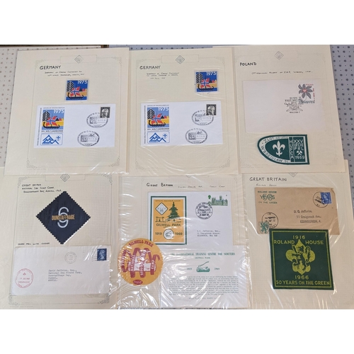 23 - Thematic; Scouting; 1946-75 collection of covers (some mounted by sticky tape on reverse) of various... 