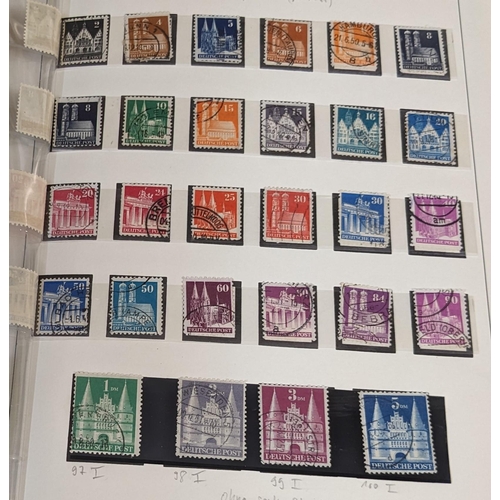 153 - Germany; Allied Occupation; British and American Zones; 1948-49 mint and used lot on pages from mixe... 