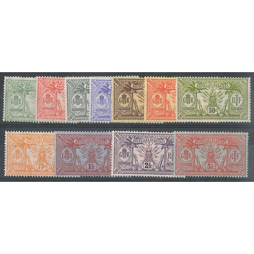 1939 - New Hebrides; French; 1911 set (11) heavily mounted mint, SG FF11-21cat.£65.... 