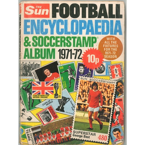 2892 - UK Cinderellas; Football Encyclopaedia & Soccerstamp Album 1971-72 softcover book published by T... 