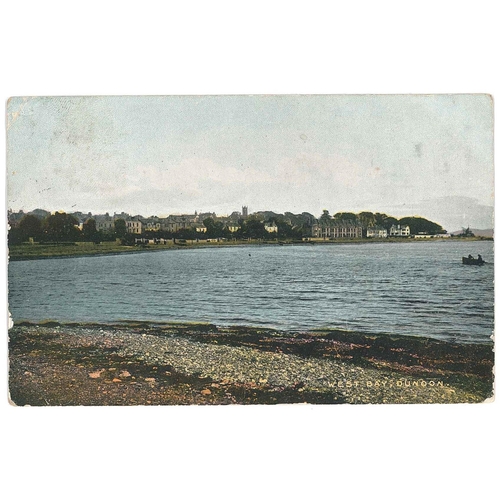 2756 - Scottish Postal History; 1904 postcard of Dunoon, used Greenock, with fine strike of 