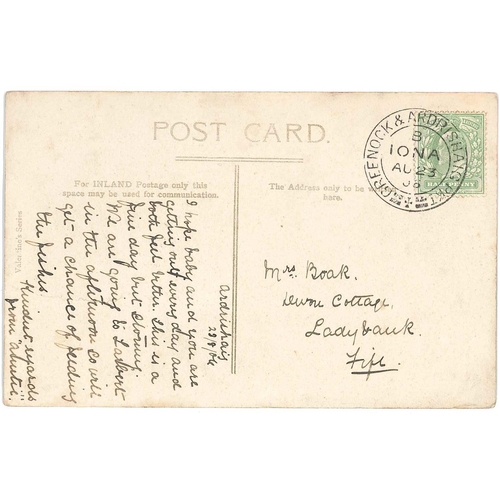 2760 - Scottish Postal History; 1906 postcard of Lochgilphead with fine strike of 