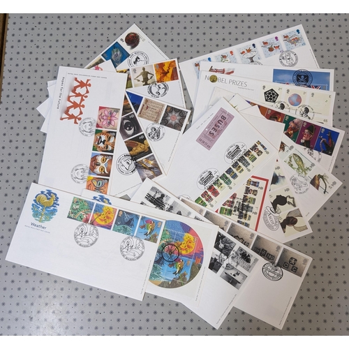 2698 - UK FDCs; 1999-2001 35 different commem FDCs, all PO covers, unaddressed, with special cancels.... 