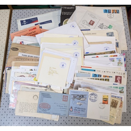 24 - Covers; box of very assorted covers - old and new, commercial and philatelic (inc. some FDC), mixed ... 