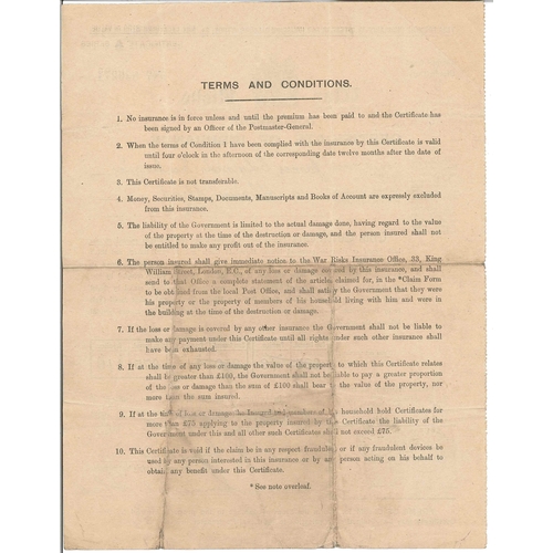 2923 - UK; Documents; 1916 