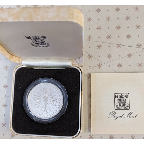 1137 - UK Coins; 1980 Queen Mother crown silver proof in original box.